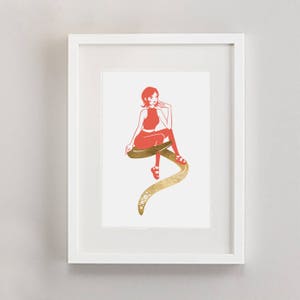 Girl Boss Gold Foil Art Print image 2