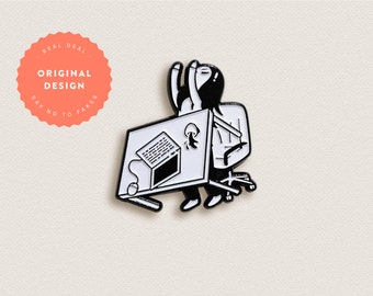 Table Flip Enamel Pin
