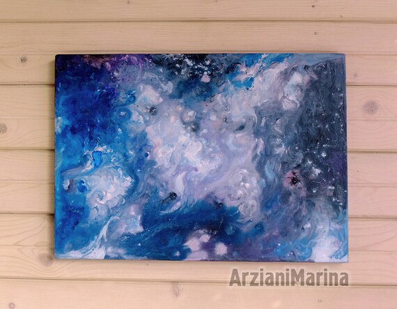 Space Abstract Painting Nasa Galaxy Outer Space Astronomy Acril Painting Space Art Constellation Map Stars Landscape Room Decor Night Sky