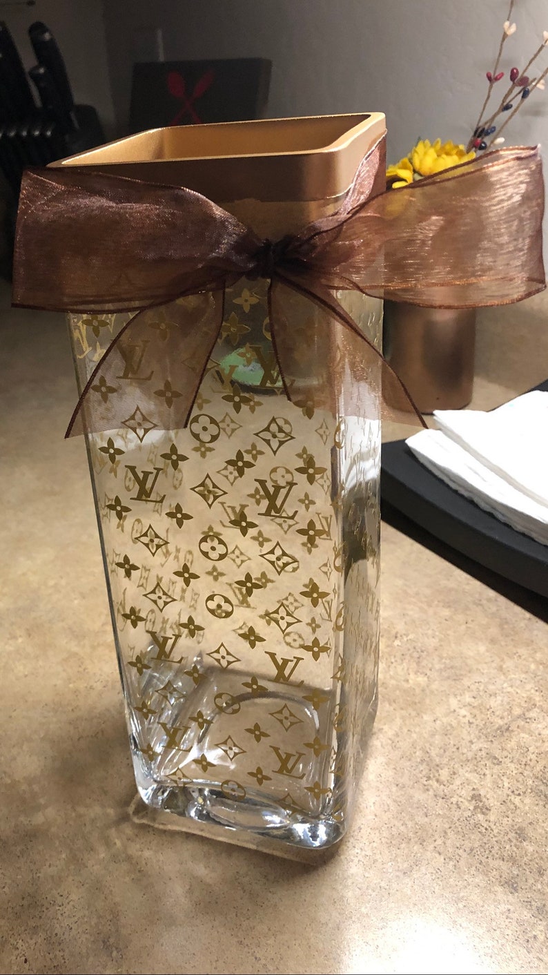 Louis LV Inspired Vase Etsy
