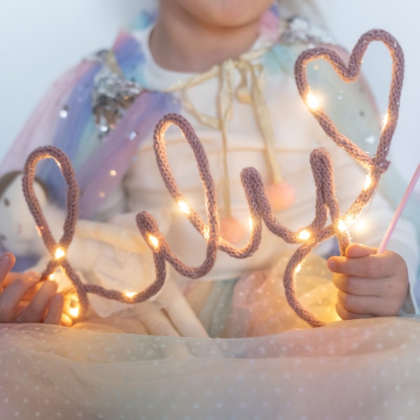 Knitted name light