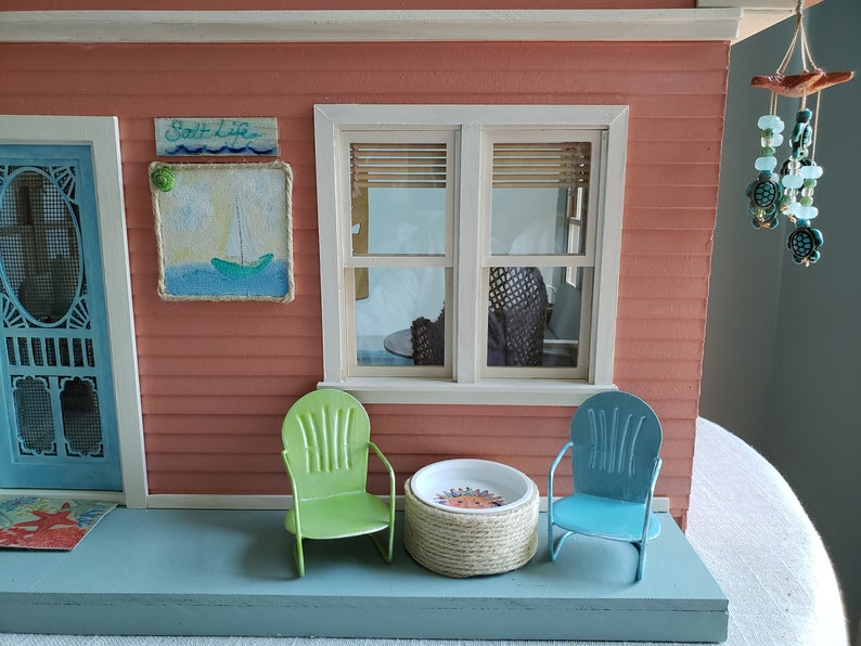 Miniature beach house Collectible dollhouse Miniature Etsy