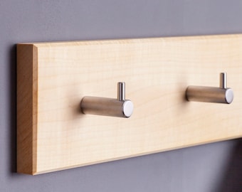 Coat Rack maple wood Coat Hooks Coat Stand Wall Hooks Wardrobe