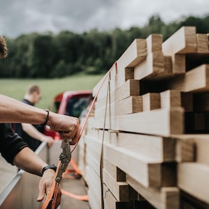Schlüsselbrett aus Eichenholz mit Ablage und Magneten I Schlüsselhalter 30cm Holz für Flur & Büro Bild 6
