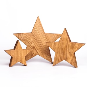 Nuangoo 300 Holzsterne Deko - Mit Hohlem Design Für Bastelprojekte