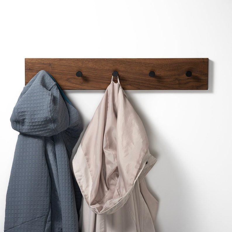 Coat Rack Wood Coat Hooks Coat Stand Wall Hooks Wardrobe image 5