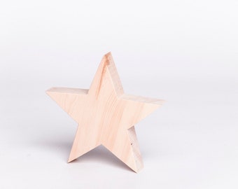 Handmade wooden star made of Swiss stone pine // Christmas // Scented pine wood // Advent // different sizes