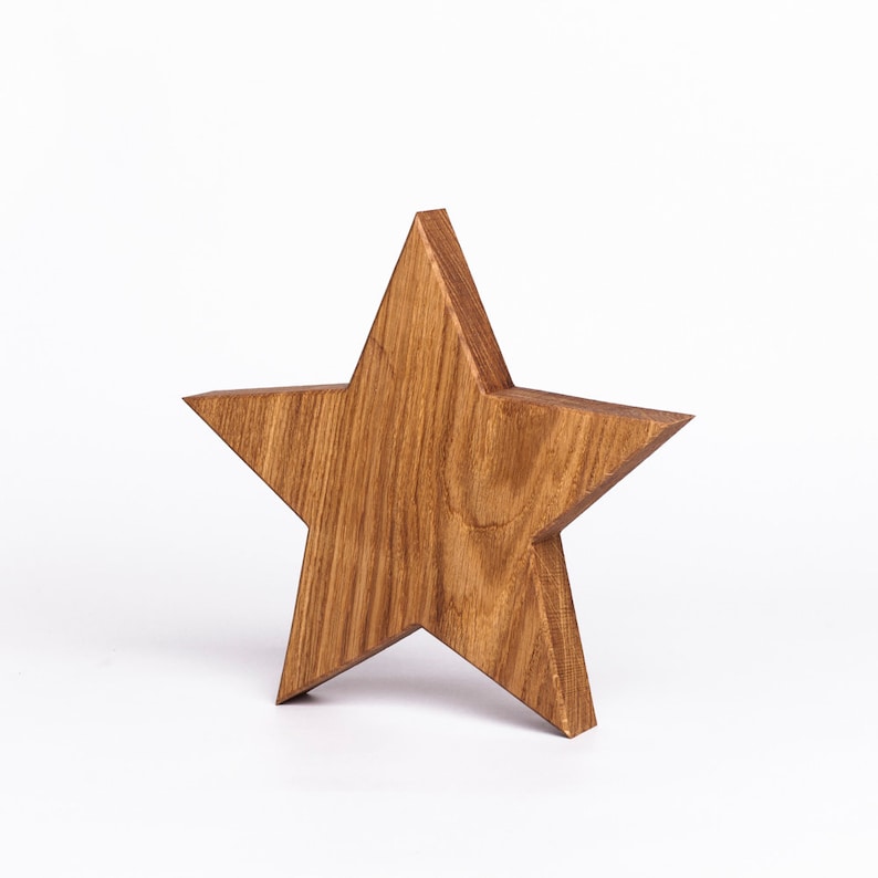 oakwood starwood // various sizes // solid wood // handmade // natural oil treated image 2