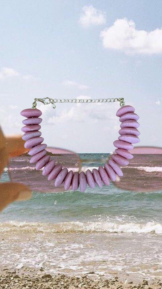 Pink African Fair Trade Beaded Bracelet | Handmade Coastal Jewelry | PINK CABANA