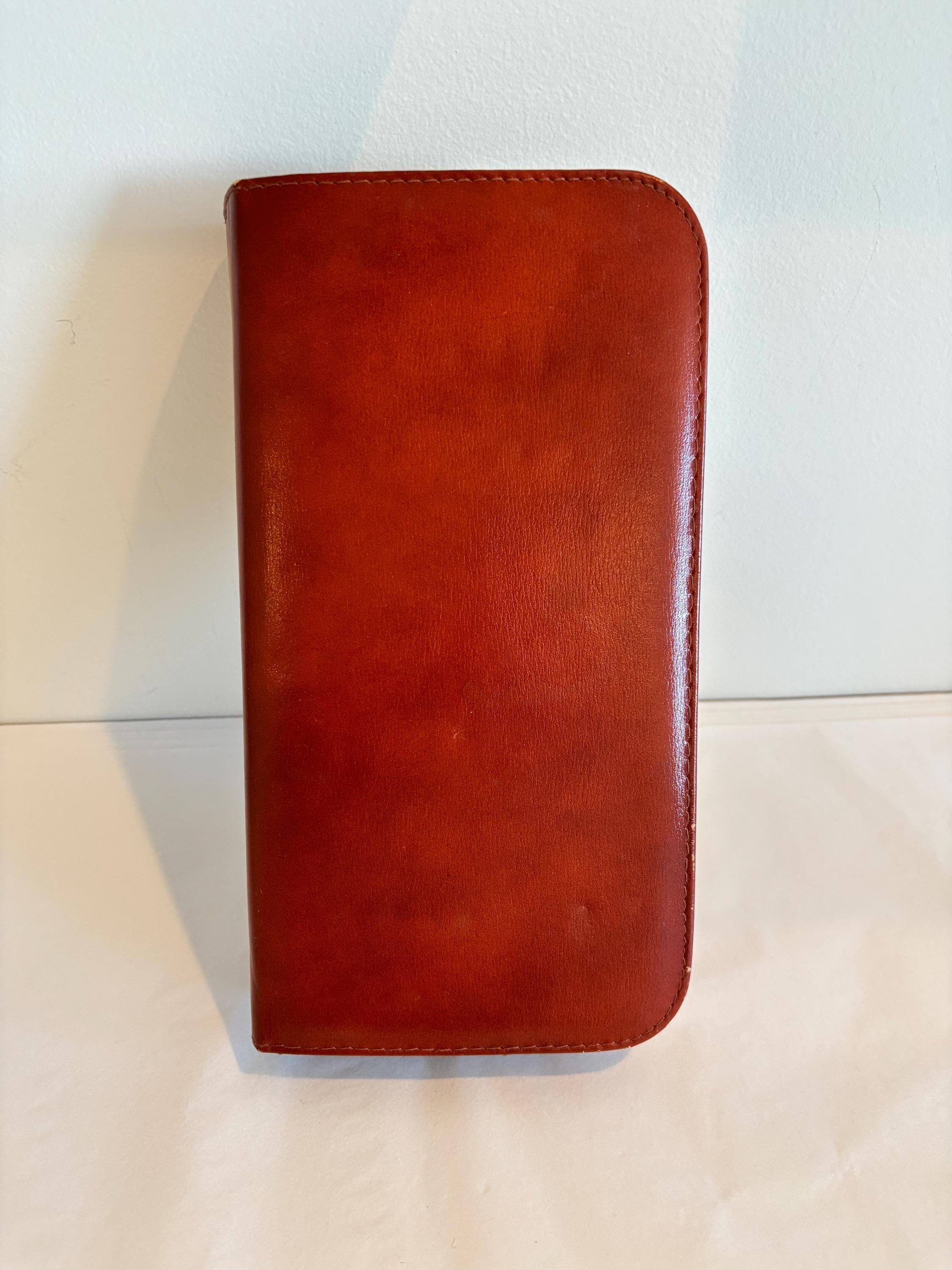 Vintage mid century gentleman's leather travel case grooming set toiletries made in West Germany