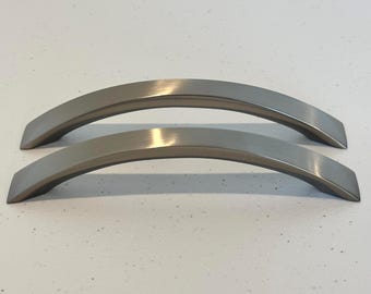 Tiradores de cajón de metal plateado - 15 cm de largo - Juego de dos