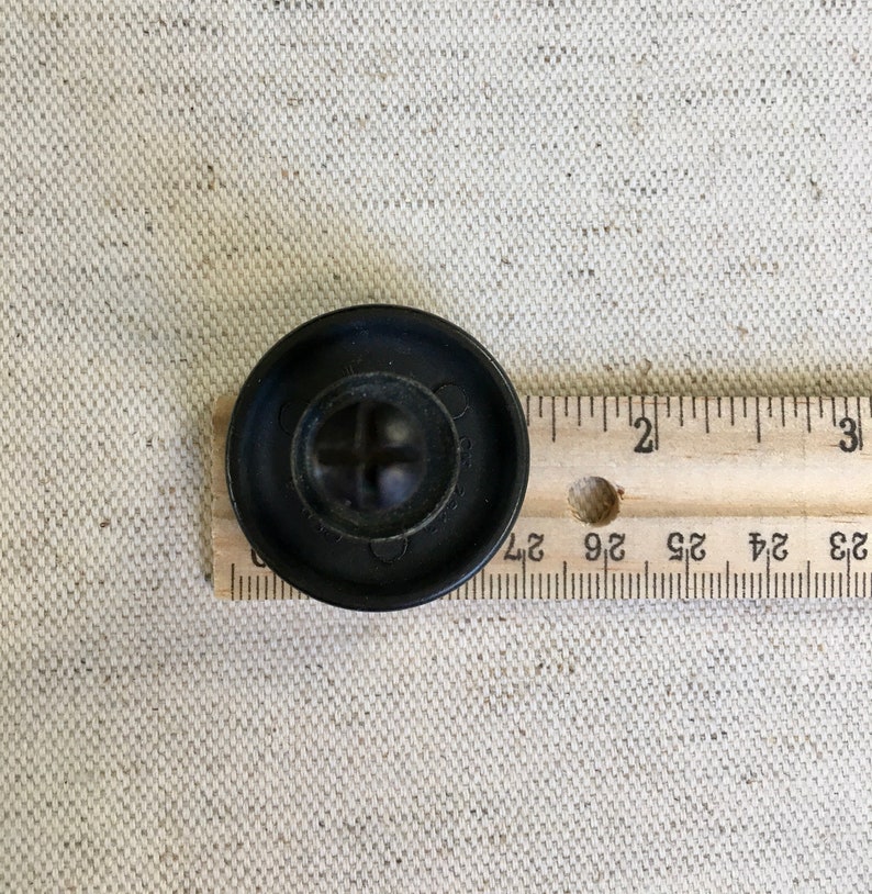 SET OF TWO Antiqued burnished dark brown metal pull handle cupboard pull cabinet knob drawer pull includes screw 1.25 diameter handle