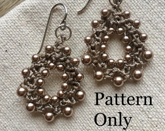 Bead Crocheted Boho Earring Pattern