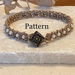 DIY Jewelry Making Pattern; Crocheted Friendship Bracelets; Crochet Pattern; Mini Video Link; Unisex; Anklet