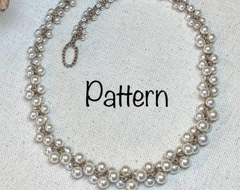 Spiral Bead Crocheted Necklace Pattern Photo-Tutorial and Video Link