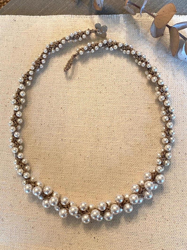 Spiral Bead Crocheted Necklace Pattern Photo-Tutorial and Video Link image 9