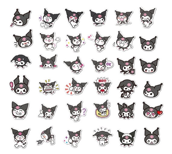  50Pcs Cute Kawaii Kuromi Stickers Waterproof for Phone