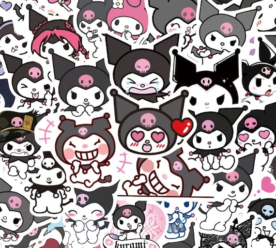 50pcs Sanrio Anime Autocollants Dessin Animé Hello Kitty Kuromi Ma