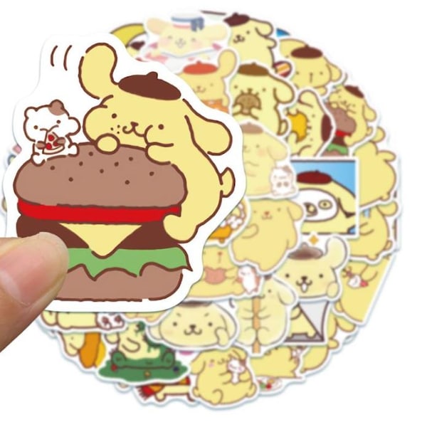 10/20/40 Pcs PomPompurin Sanrio-inspired Super Cute Cartoon Character Stickers for Laptop Water Bottle Kid Girls Teens Kawaii