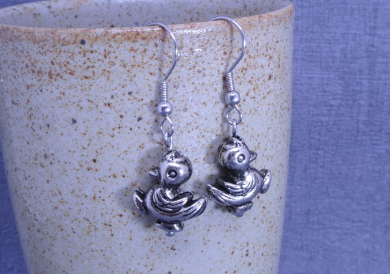 Duck Metal Earrings Gift for Mum Gift 