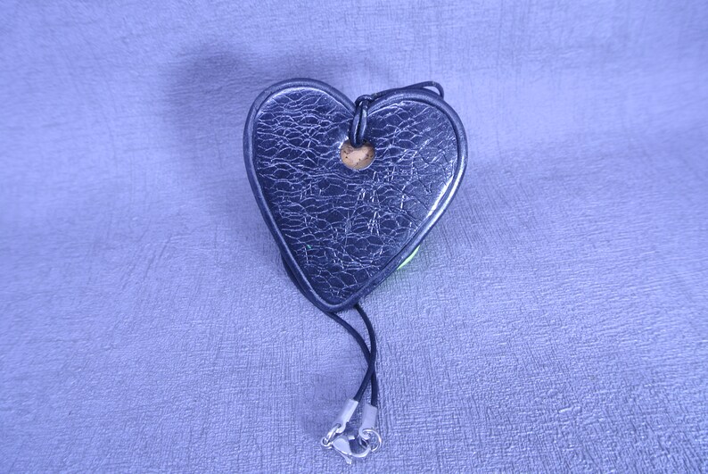 Heart multi colour polymer clay pendant Christmas gift Fashion statement Chunky pendant Teens Birthday gift Bohemian pendant