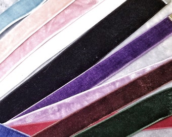 Velvet Ribbon Choker, 5/8" many colors, ready to wear!