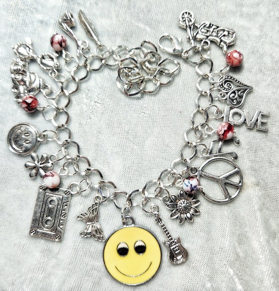 Hippie Bracelet 60s jewelry Retro jewelry Etsy