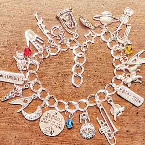 Star Trek Trekkie Charm Bracelet Enterprise TOS Next Generation