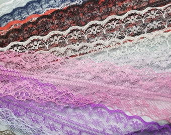 Wide Lace Choker, Ribbon Choker, 1-1/4" many colors, ready to wear!