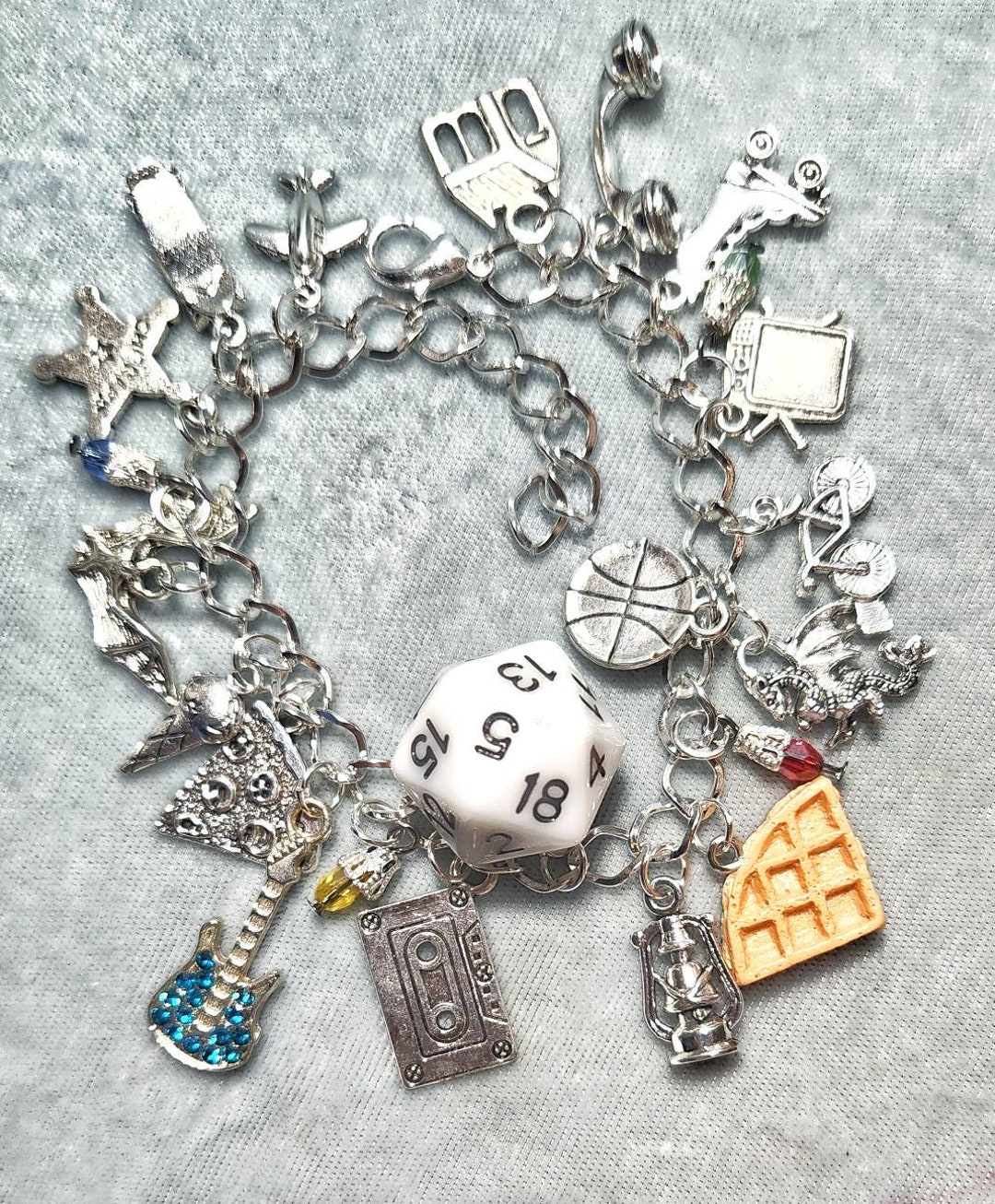 Stranger Things Charm Bracelet Etsy