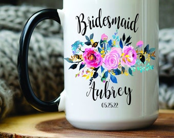 Personalized Bridesmaid Gift, Bridesmaid Bag, Bridesmaid Proposal Gift, Bridesmaid Gift Box, Bridesmaid Gift Personalized, Coffee Mug, Cup