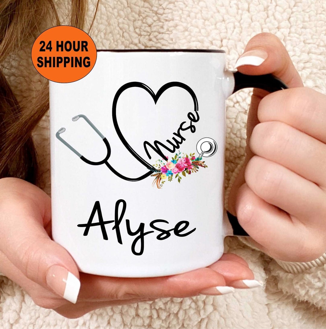 Personalized Nurse Mug, Nurse Coffee Mug, Registered Nurse, Nurse