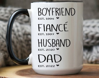 Boyfriend, Fiance, Husband, Dad Mug, Pregnancy Reveal, Pregnancy Announcement, First Time Dad Gift, Custom New Daddy, Gift Dad, Gift Father
