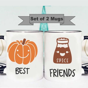 Pumpkin Spice Best Friend Mug, Best Friend Mugs, Fall Bff Mugs, Fall Best Friend Mugs, Bff Mugs, Fall Gift for Best Friend, Fall Mug for Bff