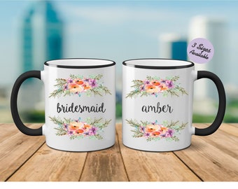 Custom Bridesmaid Mug, Bridesmaid Mug, Bridesmaid Coffee Mug, Custom Bridesmaid Mug,Custom Bridesmaid Gift,Bridesmaid Gift,Maid of Honor Mug