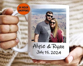 Personalized Photo Coffee Mug,  Custom Photo Coffee Mug, Mug With Photo/Text, Personalized Anniversary Photo Mug, Custom Photo Coffee Mug
