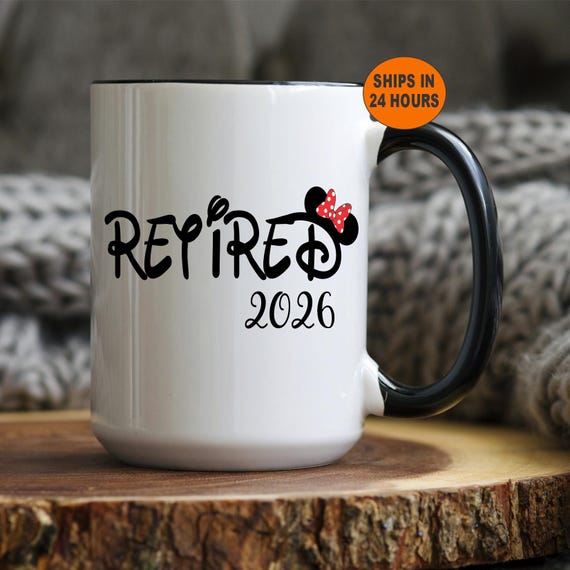 Personalized Disney Retirement Mug, Retirement Gifts for Women, Retirement Mug, Retirement Gift, Disney Mug, Disney World, Disney Land