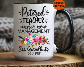 Personalized Teachers Mug, Teacher Retirement, Retired Teacher, Teacher Gift, Teacher Mug, Teacher Retirement Mug, Teacher Retirement Gifts