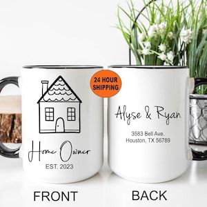 New Home Gift, Personalized New Home Mug, New Home Gift Basket, New Homeowner, New Homeowner Gifts, Realtor Gift, Custom Homeowner Mug, Cup