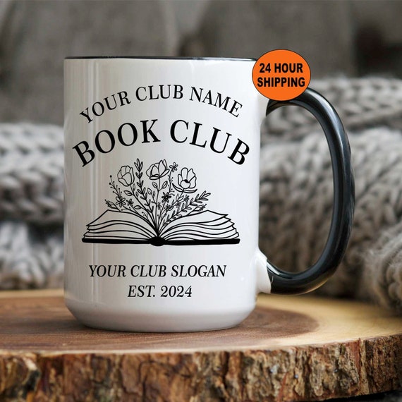 Personalized Book Club Mug, Gift for Book club Members, Book Club Mug, Book Club Gifts, Tea Cup, Book Lover, Book Club Christmas Gifts, Xmas