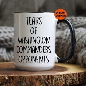 Washington Commanders Mug, Commanders Gift, Commanders Fan, Washington Commander, Los Angeles Commanders Christmas Gift, Tailgate, Game Day