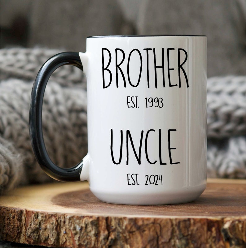 Personalized Uncle Mug, Promoted to Uncle, Uncle Gift, Uncle, Pregnancy Reveal, Announcement, New Uncle Gift, Uncle Christmas, Xmas Gift image 6