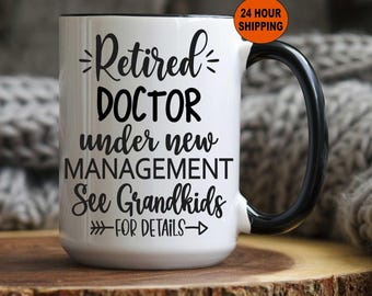 Personalized Doctor Retirement Gift, Doctors Retirement Mug, Doctor Retirement, Doctor Retirement Gift, Doctor Mug, Doctor Retirement Party