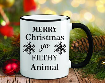 merry christmas ya filthy animal moletom com capuz