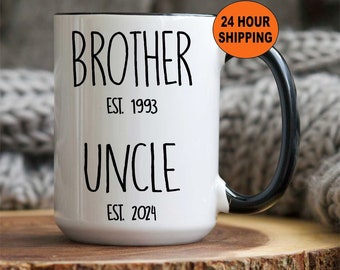 Personalized Uncle Mug, Promoted to Uncle, Uncle Gift, Uncle, Pregnancy Reveal, Announcement, New Uncle Gift, Uncle Christmas, Xmas Gift