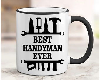 Handyman Coffee Mug, Handyman Gifts, Gift for Handyman, Handyman Gift, Best Handyman, Handy Man Coffee Cup, Handyman Christmas Gifts, Xmas