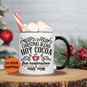 Hot Cocoa Mug, Christmas Mug, Hot Chocolate Mug, Cocoa,  Hot Chocolate, Christmas Mugs, Christmas Gifts, Holiday Coffee Mug, Christmas Mugs