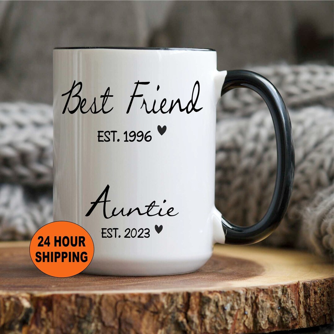 Best Friend Auntie Pregnancy Announcement Custom New Aunt Etsy