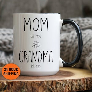 Promoted to Grandma Gift, Custom Grandma Mug, Unique Gift. Pregnancy Announcement, New Grandma Gift, Nana, Mothers Day Gifts, Mothers Day