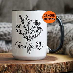 RN Mug, RN Gifts, Registered Nurse Mug, Registered Nurse Grad Gifts, RN Graduation Gift, Rn Student Gift, Unique Gift, Nurse Christmas Gifts